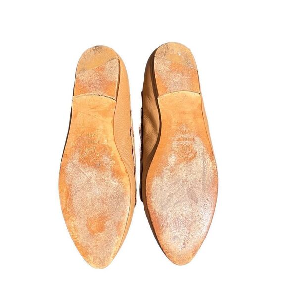 Tosoni Moda Italian Made Tan Leather Loafers Size 7AA - Picture 3 of 3